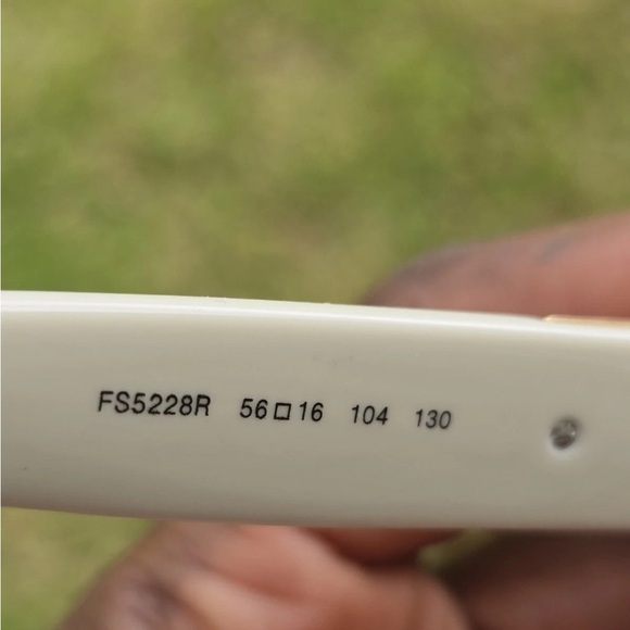 Authentic Fendi Off White Sunglass Women Sparkle Side Bling Made In Italy - Picture 12 of 14